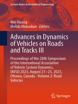 cover image of Advances in Dynamics of Vehicles on Roads and Tracks III